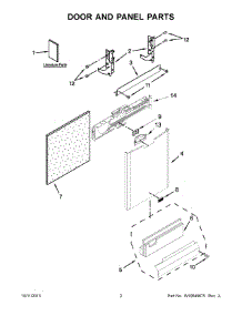 02 - Door And Panel Parts parts for Maytag Dishwasher MDB8949SBW3 from AppliancePartsPros.com
