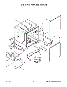 06 - Tub And Frame Parts parts for Maytag Dishwasher MDB8949SBW3 from AppliancePartsPros.com