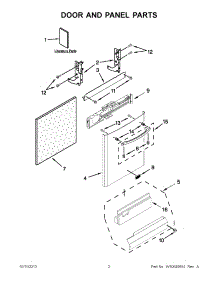02 - Door And Panel Parts parts for Maytag Dishwasher MDB8959SBS3 from AppliancePartsPros.com