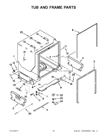 06 - Tub And Frame Parts parts for Maytag Dishwasher MDB8959SBW3 from AppliancePartsPros.com