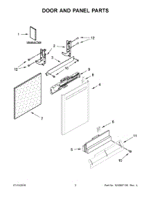02 - Door And Panel Parts parts for Maytag Dishwasher MDB8959SFH2 from AppliancePartsPros.com