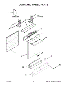 02 - Door And Panel Parts parts for Maytag Dishwasher MDB8969SDE0 from AppliancePartsPros.com