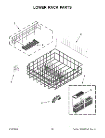 11 - Lower Rack Parts parts for Maytag Dishwasher MDB8969SDE0 from AppliancePartsPros.com