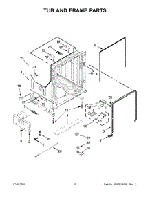 06 - Tub And Frame Parts parts for Maytag Dishwasher MDB8969SDE3 from AppliancePartsPros.com