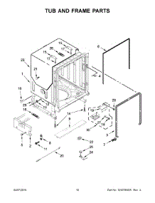 06 - Tub And Frame Parts parts for Maytag Dishwasher MDB8969SDH2 from AppliancePartsPros.com