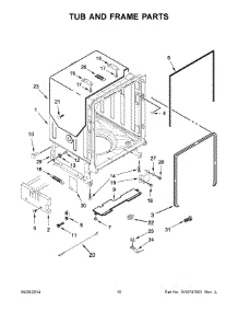 06 - Tub And Frame Parts parts for Maytag Dishwasher MDB8969SDM1 from AppliancePartsPros.com