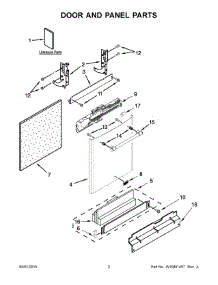 02 - Door And Panel Parts parts for Maytag Dishwasher MDB8979SEZ0 from AppliancePartsPros.com