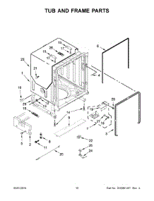 06 - Tub And Frame Parts parts for Maytag Dishwasher MDB8979SEZ0 from AppliancePartsPros.com