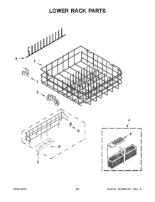 11 - Lower Rack Parts parts for Maytag Dishwasher MDB8979SEZ0 from AppliancePartsPros.com
