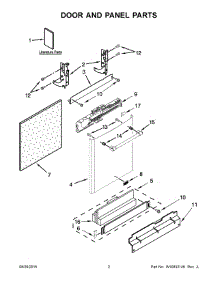 02 - Door And Panel Parts parts for Maytag Dishwasher MDB8979SEZ1 from AppliancePartsPros.com