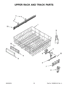 10 - Upper Rack And Track Parts parts for Maytag Dishwasher MDB8979SEZ1 from AppliancePartsPros.com