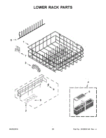 11 - Lower Rack Parts parts for Maytag Dishwasher MDB8979SEZ1 from AppliancePartsPros.com