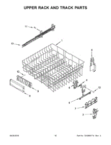 09 - Upper Rack And Track Parts parts for Maytag Dishwasher MDB8979SFZ0 from AppliancePartsPros.com