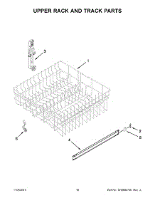 10 - Upper Rack And Track Parts parts for Maytag Dishwasher MDBH949PAB4 from AppliancePartsPros.com