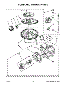 07 - Pump And Motor Parts parts for Maytag Dishwasher MDBH949PAM4 from AppliancePartsPros.com