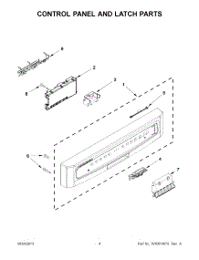02 - Control Panel And Latch Parts parts for Maytag Dishwasher MDBH949PAQ3 from AppliancePartsPros.com