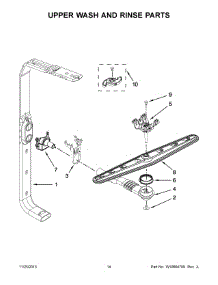 08 - Upper Wash And Rinse Parts parts for Maytag Dishwasher MDBH949PAW4 from AppliancePartsPros.com