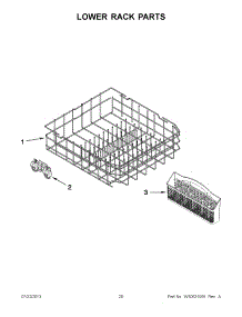 10 - Lower Rack Parts parts for Maytag Dishwasher MDC4809PAB2 from AppliancePartsPros.com