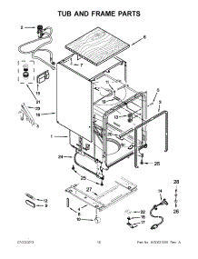 05 - Tub And Frame Parts parts for Maytag Dishwasher MDC4809PAW2 from AppliancePartsPros.com