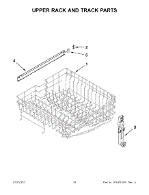 09 - Upper Rack And Track Parts parts for Maytag Dishwasher MDC4809PAW2 from AppliancePartsPros.com
