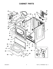 02 - Cabinet Parts parts for Maytag Dryer MDE18PDAGW0 from AppliancePartsPros.com