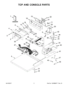02 - Top And Console Parts parts for Maytag Laundry Center MDE20PDAGW0 from AppliancePartsPros.com