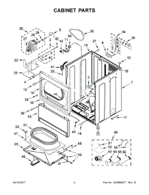 03 - Cabinet Parts parts for Maytag Laundry Center MDE20PNAGW0 from AppliancePartsPros.com