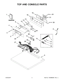 02 - Top And Console Parts parts for Maytag Laundry Center MDE20PRAYW0 from AppliancePartsPros.com