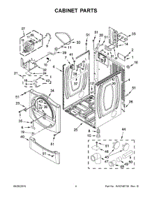 03 - Cabinet Parts parts for Maytag Dryer MDE25PDBGW0 from AppliancePartsPros.com
