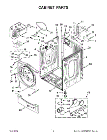 03 - Cabinet Parts parts for Maytag Dryer MDE25PNBGW0 from AppliancePartsPros.com