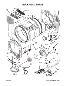 04 - Bulkhead Parts parts for Maytag Dryer MDE28PDCYW0 from AppliancePartsPros.com