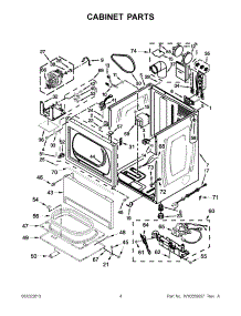 02 - Cabinet Parts parts for Maytag Dryer MDG18PDAGW0 from AppliancePartsPros.com