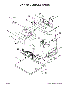 02 - Top And Console Parts parts for Maytag Laundry Center MDG20CSAGW0 from AppliancePartsPros.com