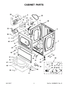 03 - Cabinet Parts parts for Maytag Laundry Center MDG20PNAGW0 from AppliancePartsPros.com