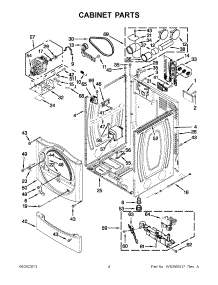 02 - Cabinet Parts parts for Maytag Dryer MDG25PDAGW2 from AppliancePartsPros.com