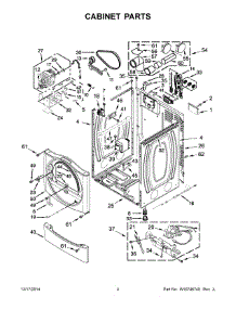 03 - Cabinet Parts parts for Maytag Dryer MDG25PDBGW0 from AppliancePartsPros.com