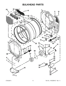 03 - Bulkhead Parts parts for Maytag Dryer MDG25PNAGW2 from AppliancePartsPros.com