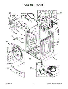 03 - Cabinet Parts parts for Maytag Dryer MDG25PNBGW0 from AppliancePartsPros.com