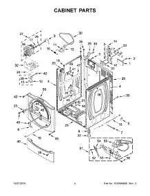 03 - Cabinet Parts parts for Maytag Dryer MDG28PDCGW0 from AppliancePartsPros.com
