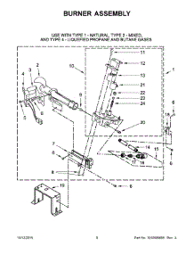 05 - Burner Assembly parts for Maytag Dryer MDG28PDCWW0 from AppliancePartsPros.com