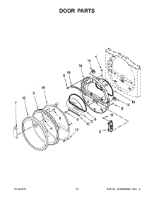 06 - Door Parts parts for Maytag Dryer MDG28PDCWW0 from AppliancePartsPros.com