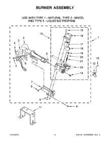 05 - Burner Assembly parts for Maytag Dryer MDG28PNCGW0 from AppliancePartsPros.com