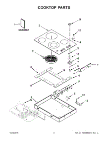 02 - Cooktop Parts parts for Maytag Cooktop MEC7430BB03 from AppliancePartsPros.com