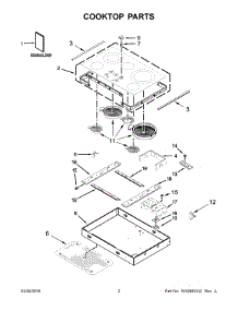 02 - Cooktop Parts parts for Maytag Cooktop MEC9536BS02 from AppliancePartsPros.com