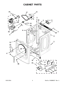 03 - Cabinet Parts parts for Maytag Dryer MED3100DW0 from AppliancePartsPros.com