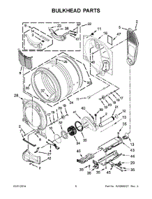 04 - Bulkhead Parts parts for Maytag Dryer MED3100DW0 from AppliancePartsPros.com