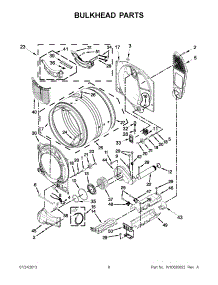 03 - Bulkhead Parts parts for Maytag Dryer MED4000BW0 from AppliancePartsPros.com