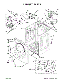 03 - Cabinet Parts parts for Maytag Dryer MED4100DW0 from AppliancePartsPros.com