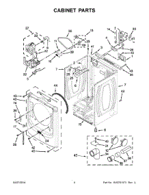 03 - Cabinet Parts parts for Maytag Dryer MED5100DC0 from AppliancePartsPros.com
