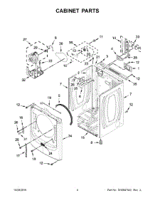 03 - Cabinet Parts parts for Maytag Dryer MED5100DC1 from AppliancePartsPros.com